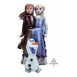 Globo Foil Frozen 2, Elsa, Anna y Olaf 144cm aprox (Empaquetado)