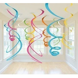 Comprar Decoracion Colgantes Espirales de Colores tonos Suaves en Masfiesta.es. Artículos de fiesta y decoración