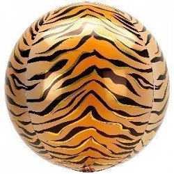 Globo Orbz Animal Tigre 38 x 40cm
