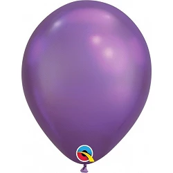 Globos color Morado Purple Chrome Qualatex de 7"- 17cm (100ud)