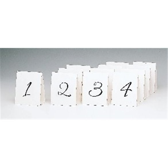 Tarjetas (12 del 1 al 12) Números para mesa de Bodas